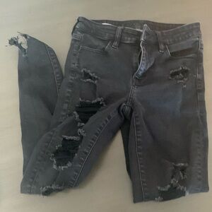 American Eagle ripped skinny jeans